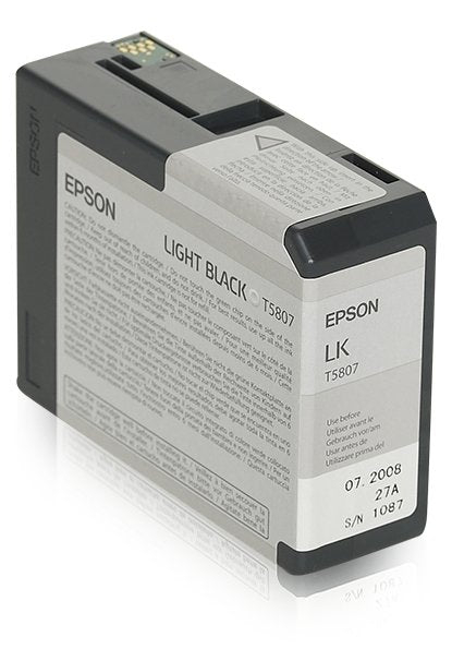 Tinta Original Epson T5807 80 Ml Negro Claro Original Para Stylus Pro 3800, Pro 3880