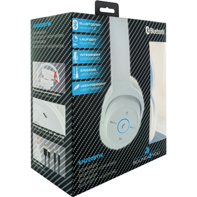 Schwaiger Auriculares Con Micro Bluetooth Blanco