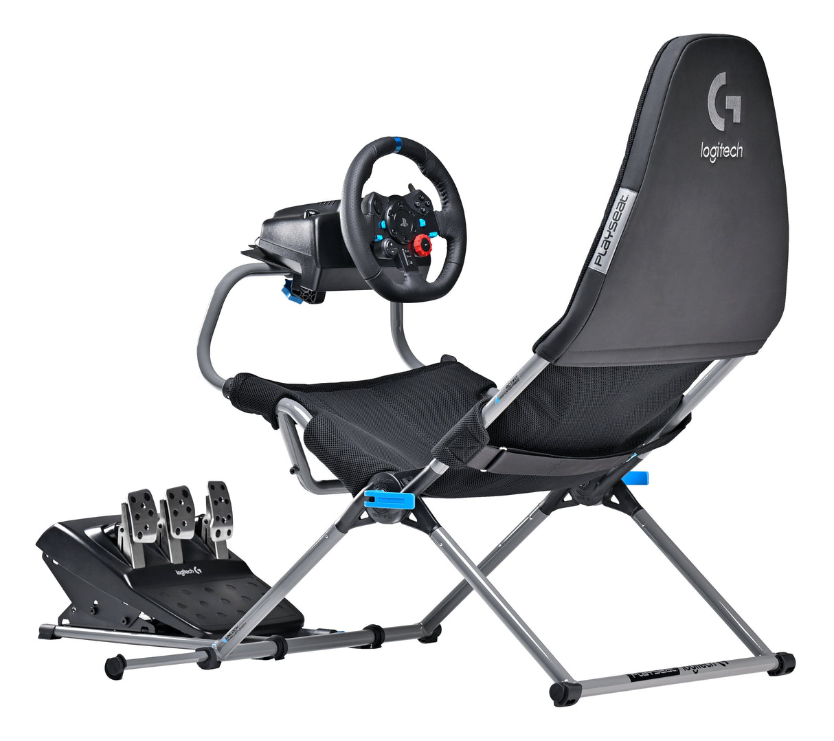 Silla Gaming Playseat Challenge X - Logitech G Edition  Negro, Gris