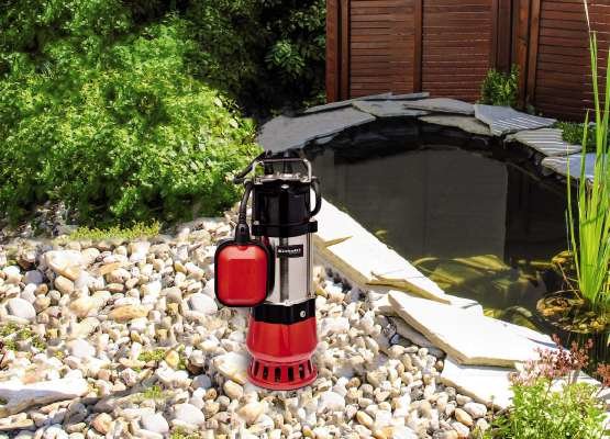 Bomba De Agua Sucia Einhell Gc-Dp 5010 G, Sumergible/Bomba De Presión (Rojo/Acero Inoxidable, 500 Vatios)