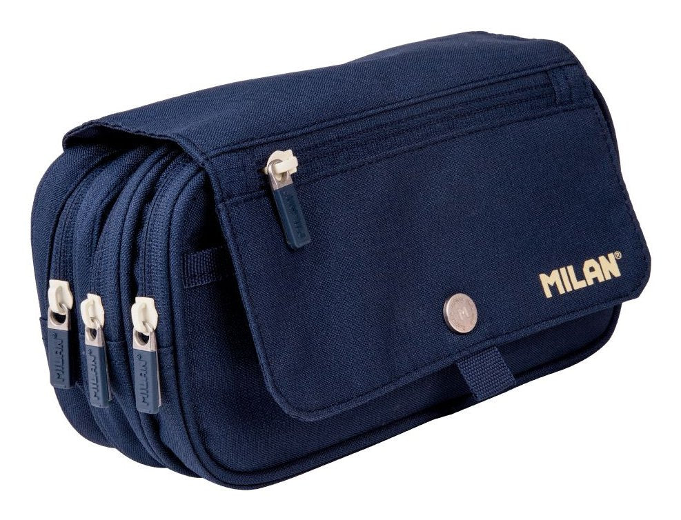 EAN 8411574104322 - Milan 08149SNCB caja de lápices Estuche suave Poliéster Azul imagen 1