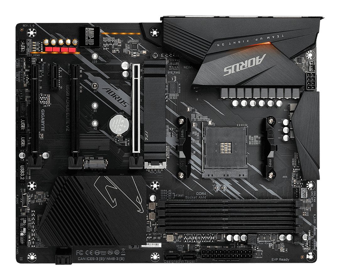 EAN 4719331809898 - GIGABYTE B550 AORUS ELITE V2 placa base AMD B550 Zócalo AM4 ATX imagen 2