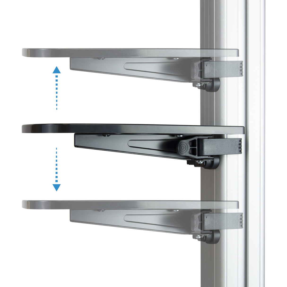EAN 8433281007444 - TooQ FS1870M-B soporte para pantalla de señalización 94 cm (37") Negro, Plata imagen 9