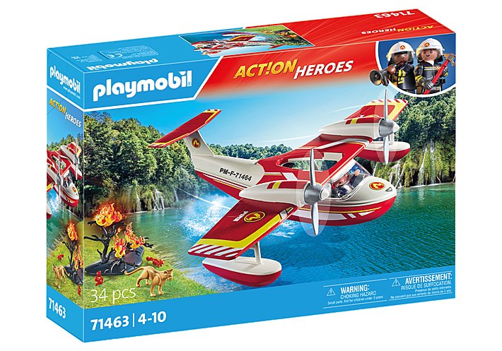 Playmobil 71463 City Action Feuerwehrflugzeug Mit Löschfunktion, Juguete De Construcción 71463