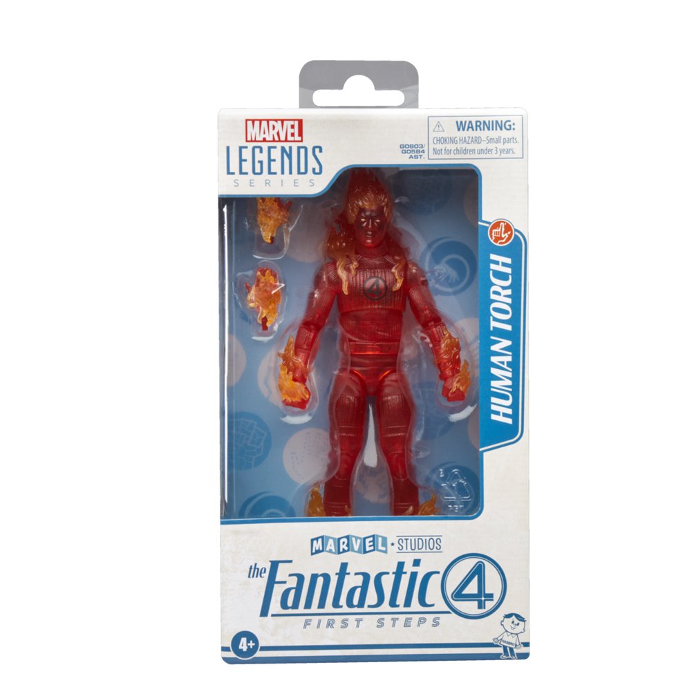 Figura Antorcha Humana Los 4 Fantasticos Marvel 15cm
