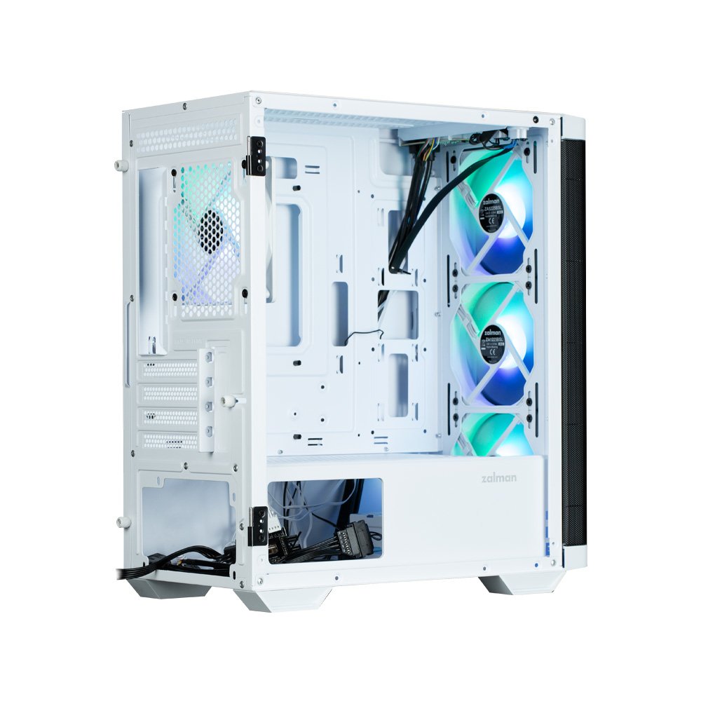 Caja Pc Zalman M4 White Matx Mini Tower 4 Fans Argb
