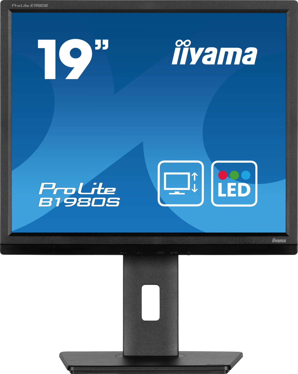 Monitor Iiyama Prolite B1980s-B1 19", Negro Mate, Sxga, Tn, Hdmi, Dp, Soporte Ergonómico B1980s-B1