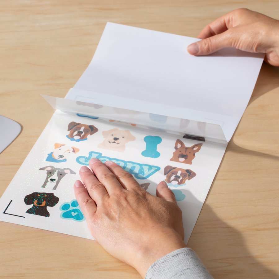 Cricut 2010353 Vinilo De Transferencia Térmica Lámina De Vinilo De Transferencia Térmica Vinilo De Termotransferencia Liso 6 Hojas