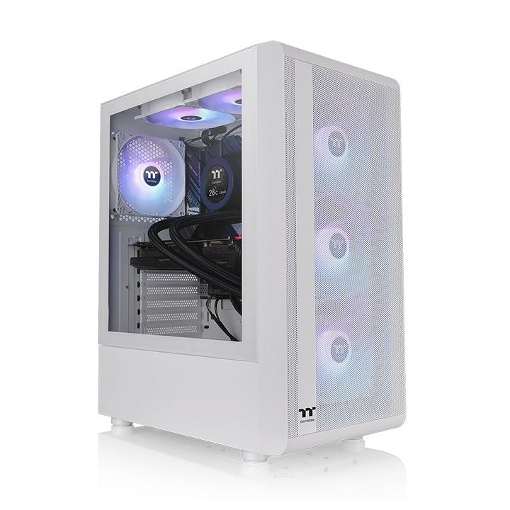 Caja Pc Thermaltake S200 Tg Argb Snow, Ca-1x2-00m6wn-00