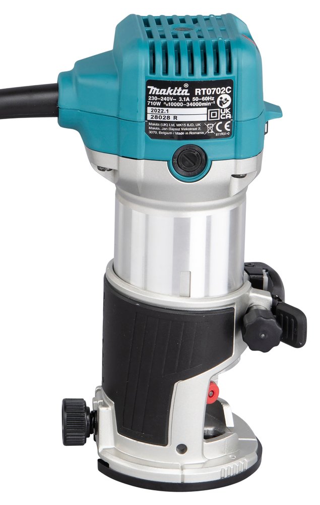 EAN 0088381752695 - Makita RT0702CX2J fresadora y desbastadora Negro, Gris, Verde azulado 34000 RPM 710 W imagen 6