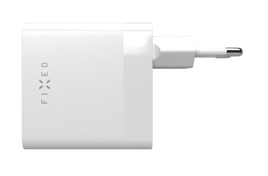 Cargador De Red Fijo Doble Usb-C Soporte Pd 65w Blanco