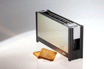 Tostadora Ritter De Ranura Larga Volcán 5 Blanco/Negro, 950 Vatios, Para 2 Rebanadas De Pan Tostado 630001