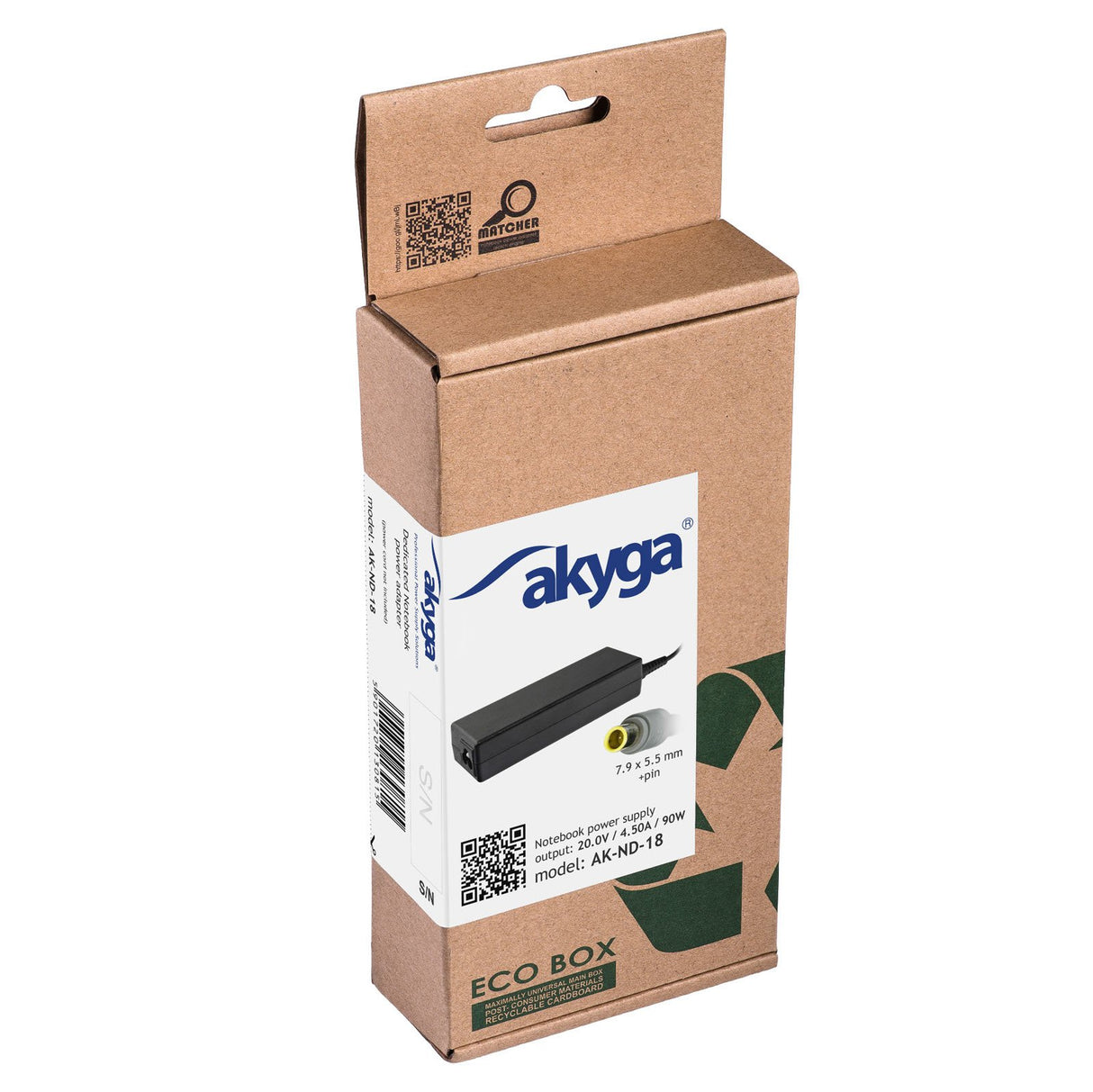 EAN 5901720130815 - Akyga AK-ND-18 adaptador e inversor de corriente Interior 90 W Negro imagen 4
