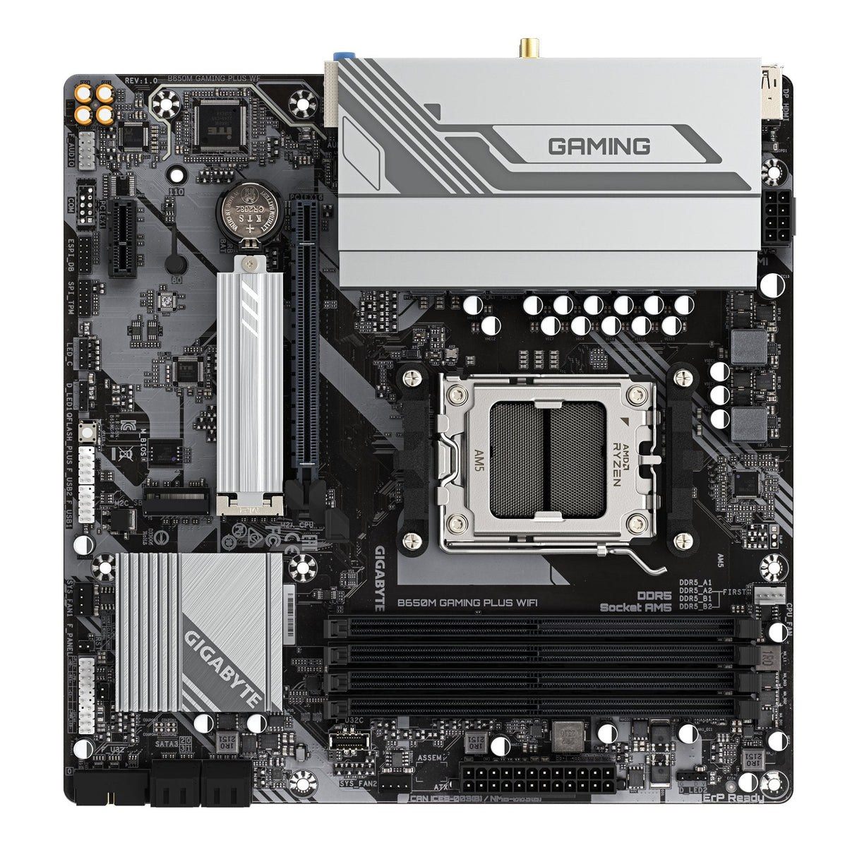 EAN 4719331862213 - GIGABYTE B650M GAMING PLUS WIFI AMD B650 Zócalo AM5 micro ATX imagen 5