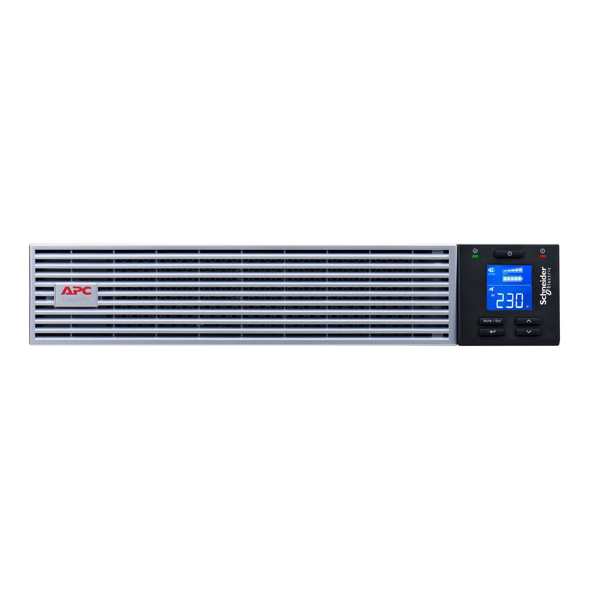 Apc Easy Ups On-Line Srvl Ups (Montaje En Bastidor) Lithium-Ion Intelligent Card Slot With Rail Kit Ca 230 V 1800 Vatios 2000 Va 1 Fase 432 Wh Rs-232 Usb Conectores De Salida: 6 Pfc 2u Negro Con Bisel Frontal En Plateado