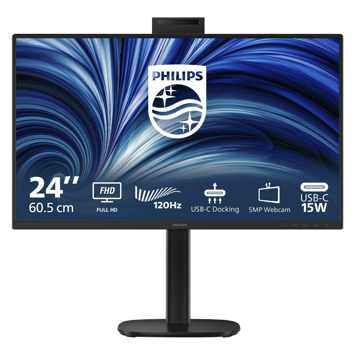 Philips Tft 24b2u3301h 60.5cm Ips 23.8'' 1920x1080 Dp Hdmi Usb-C Webcam