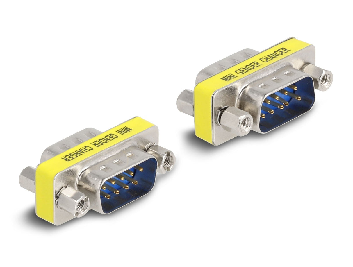 EAN 4043619664641 - DeLOCK 66464 cambiador de género para cable D-Sub 9 pin Plata, Amarillo imagen 2