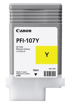 EAN 0013803155433 - Canon PFI-107Y cartucho de tinta 1 pieza(s) Original Amarillo imagen 1