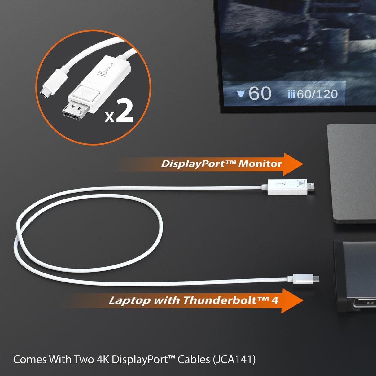J5create Jtd562-En - Estación De Acoplamiento 8k Thunderbolt 4 - Ue