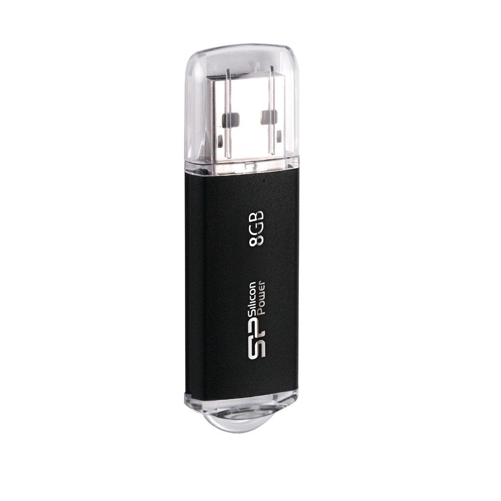Pendrive Silicon Power 8gb Usb2.0 I-Series/Alu Black