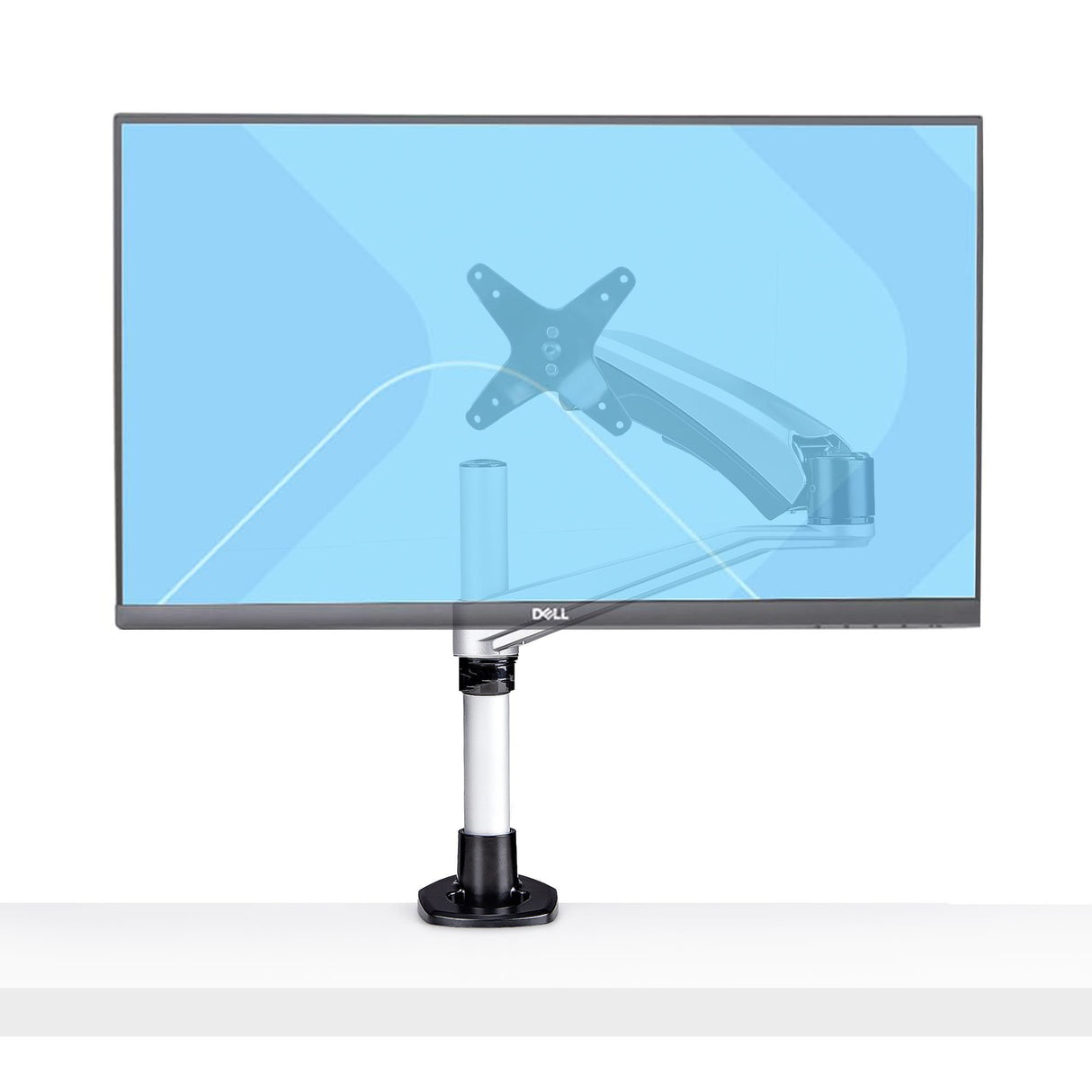 EAN 0065030902045 - StarTech.com 1MP1ACG-MONITOR-ARM soporte para monitor 76,2 cm (30") Negro, Plata imagen 3
