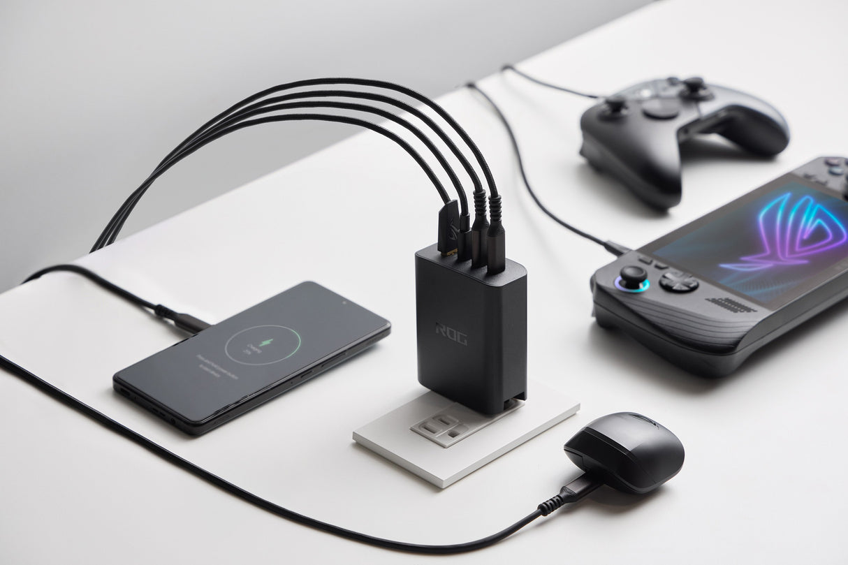 EAN 4711387606537 - ASUS ROG 140W USB-C GaN Universal Negro Corriente alterna Carga rápida Interior imagen 13