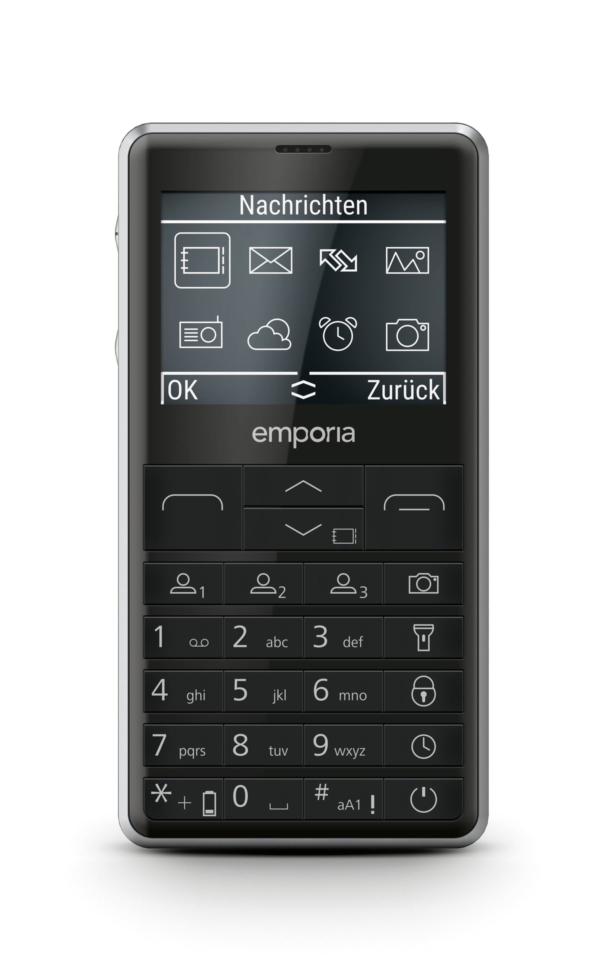 EAN 9005613167608 - Emporia emporiaPRIME-LTE 5,87 cm (2.31") 107 g Negro Teléfono para personas mayores imagen 3