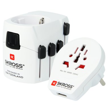 Skross Weltreiseadapter Pro World Y Usb 7a