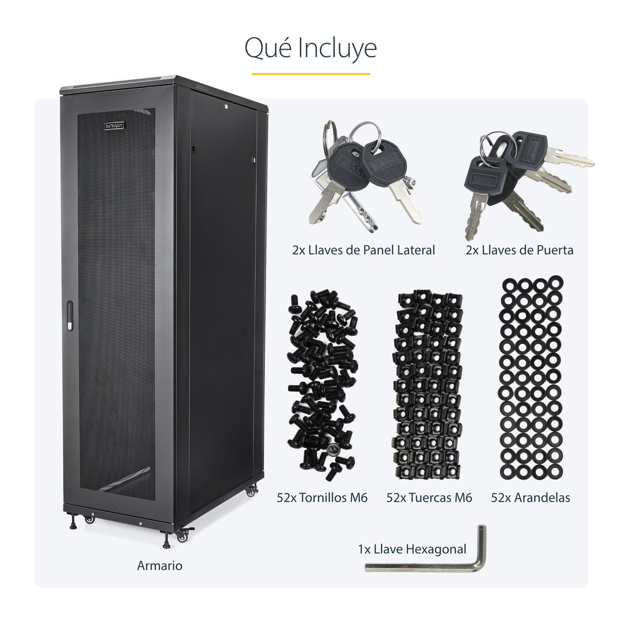 EAN 0065030871976 - StarTech.com RK4236BKB armario rack Rack o bastidor independiente Negro imagen 13