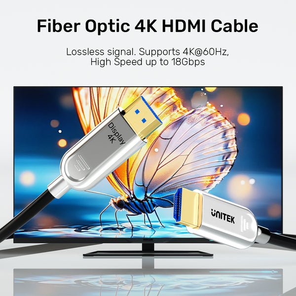 EAN 4894160057839 - UNITEK Fiber Optic 4K 20M cable HDMI HDMI tipo A (Estándar) Gris imagen 5