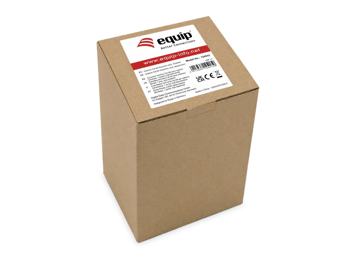 Equip Aufputzdose 1-Port Keymone Ungeschirmt Outdoor Gris