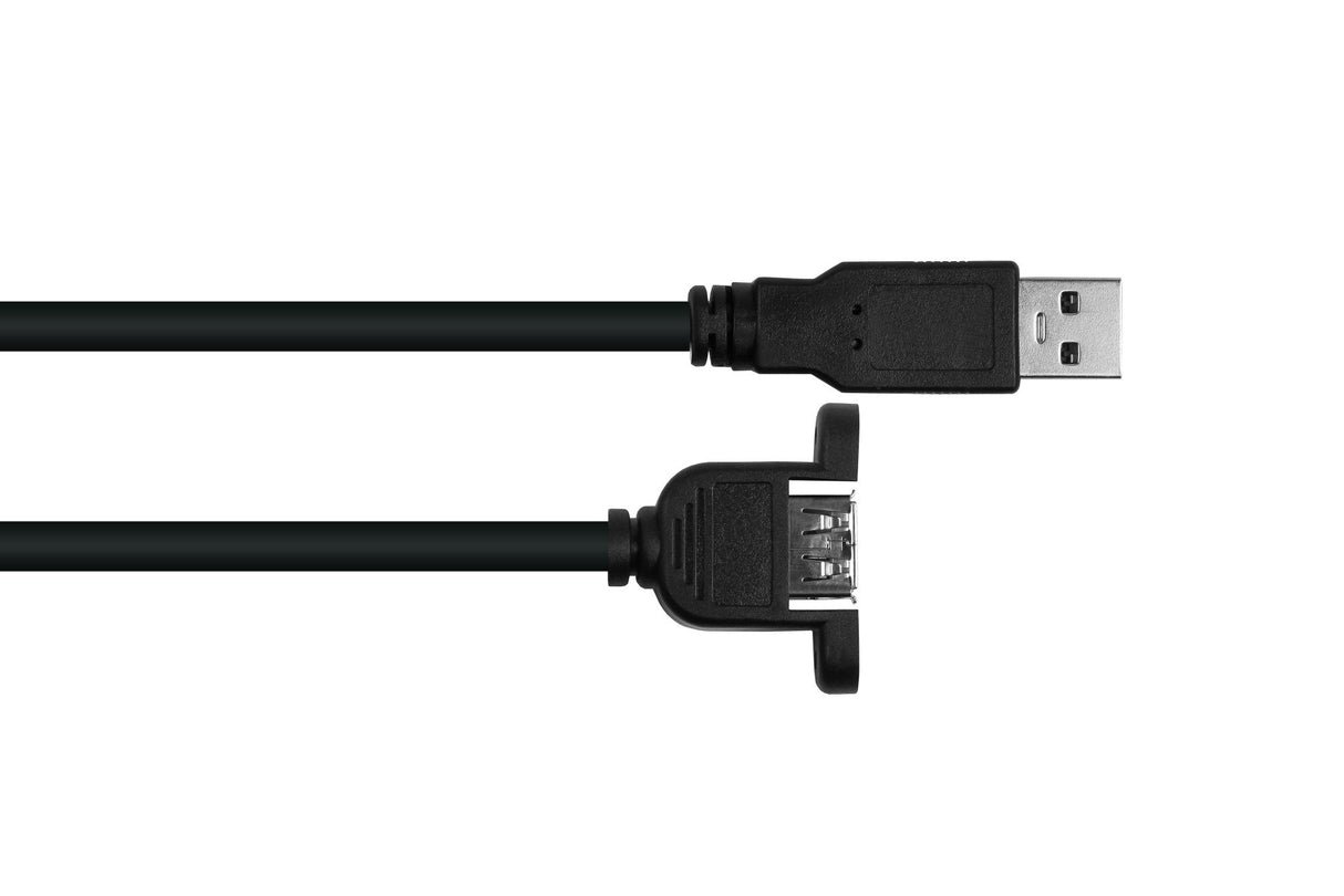 Kabelmeister Usb2.0 Extensión A-St.-Empotrable.A Negro. 2m