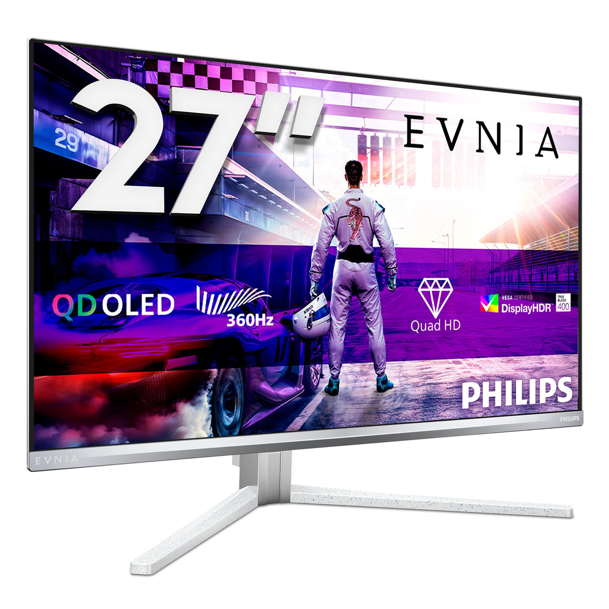 EAN 8712581806309 - Philips Evnia 8000 27M2N8500/00 pantalla para PC 67,3 cm (26.5") 2560 x 1440 Pixeles Quad HD QD-OLED Blan imagen 3