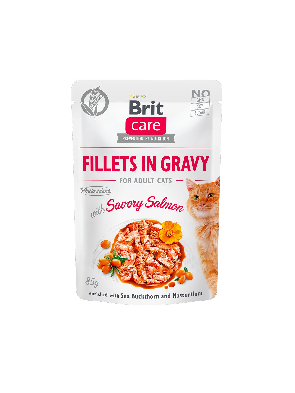Brit Care Fillets In Gravy Filety Z Lososiem W Sosie - Mokra Karma Dla Kota - 85 G