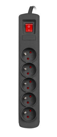 EAN 5901969431131 - NATEC NSP-1713 limitador de tensión Negro 5 salidas AC 1,5 m imagen 5