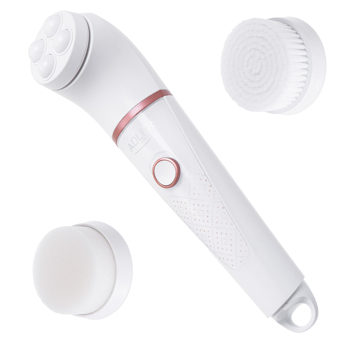 Adler Ad 2178 Cepillo De Limpieza Facial Cepillo Vibrador Y Giratorio Blanco Batería