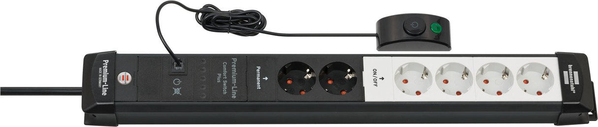EAN 4007123679119 - Brennenstuhl 1951560103 base múltiple 3 m 6 salidas AC Interior Negro, Gris claro imagen 3