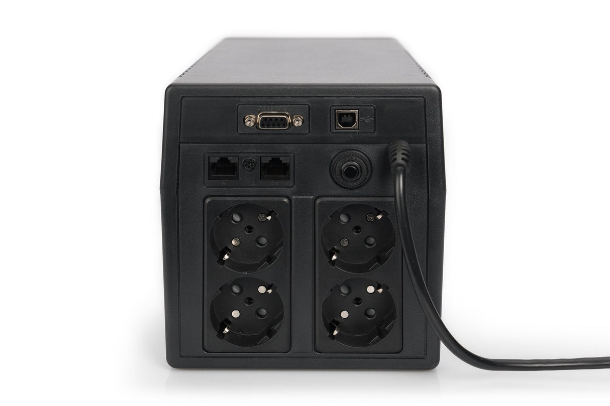 EAN 4016032441366 - Digitus DN-170074 sistema de alimentación ininterrumpida (UPS) 0,6 kVA 4 salidas AC imagen 5