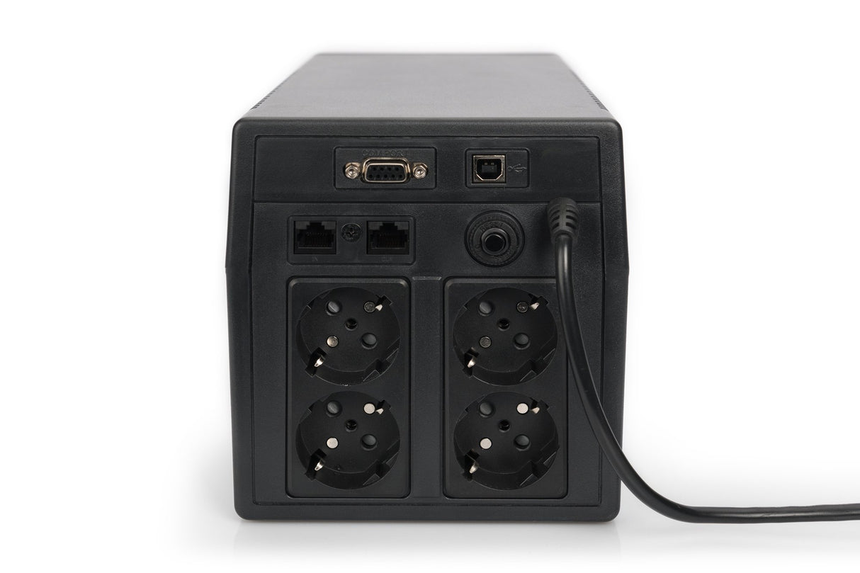 EAN 4016032441366 - Digitus DN-170074 sistema de alimentación ininterrumpida (UPS) Línea interactiva 0,6 kVA 4 salidas AC imagen 4