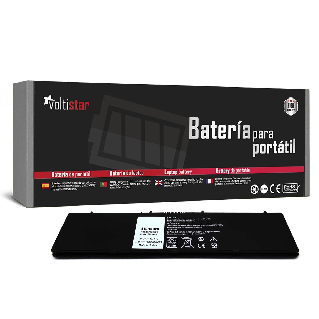 Batería Para Portátil Dell Latitude E7440 34gkr 451 Bbft 451 Bbfv 451 Bbfy F38ht