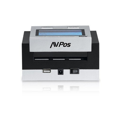 EAN 7427246076553 - AVPos AVP-DT35G detector de billetes falsos Negro, Gris imagen 3