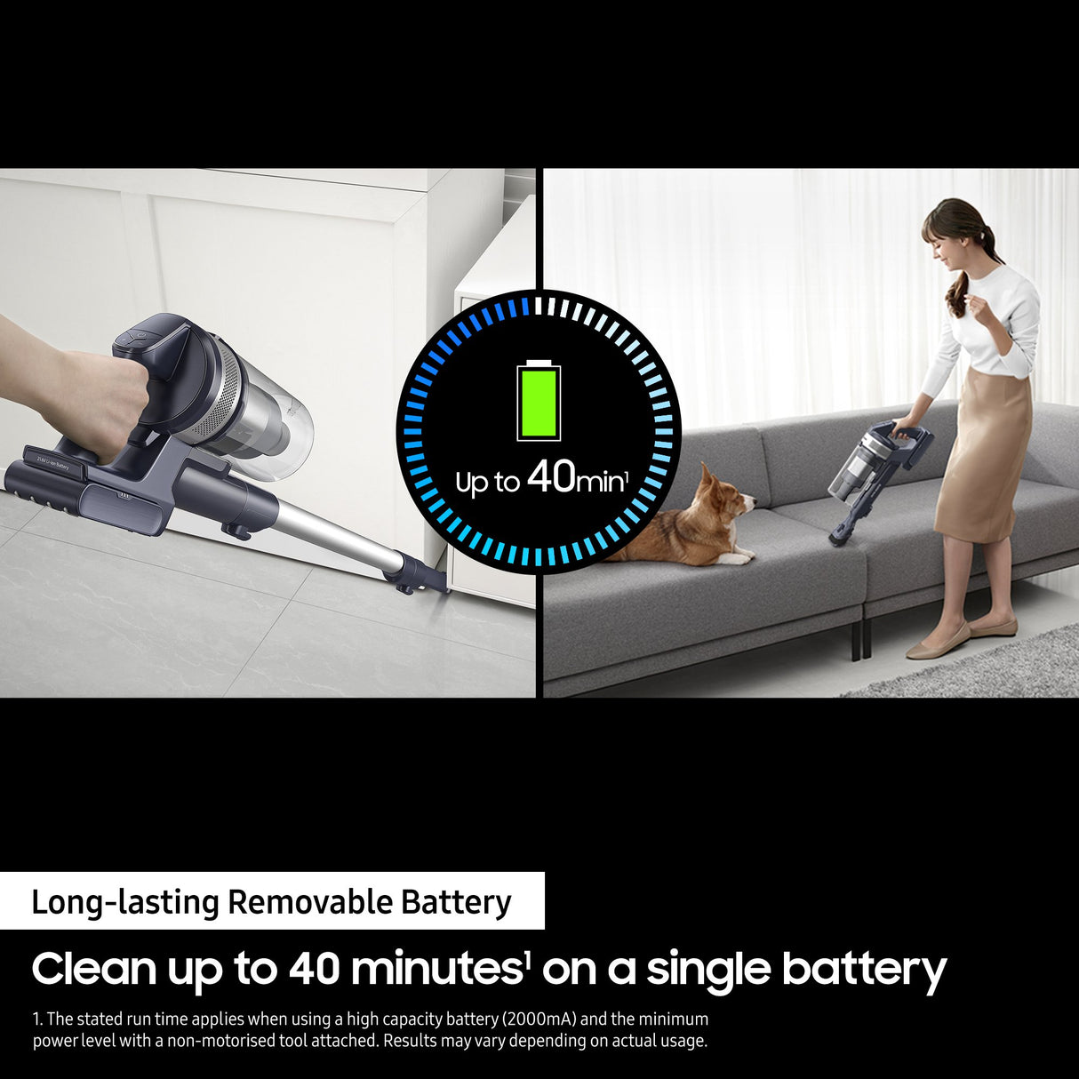 EAN 8806095112206 - Samsung VS15A60AGR5 aspiradora de pie y escoba eléctrica Aspiradora escoba 2 en 1 Batería Secar HEPA Sin imagen 5