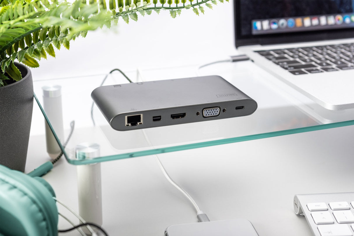 EAN 4016032456650 - Digitus DA-70875 base para portátil y replicador de puertos Alámbrico USB 3.2 Gen 1 (3.1 Gen 1) Type-C Gr imagen 5