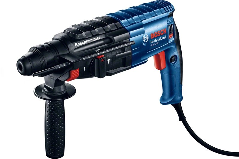 Taladro Bosch Professional Gbh 240 Professional Percutor, Sds-Plus Azul/Negro, 790 W, Maletín 611272100
