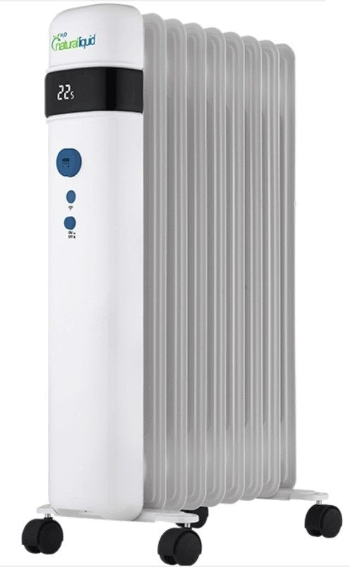 R-Ecofluid-9, Radiador Ecológico Con H2o Natural Liquid, Extra Bajo Consumo, 0,82 Kwh, 9 Elementos, Wifi, Pantalla Digital, Control De Temperatura Electronico.