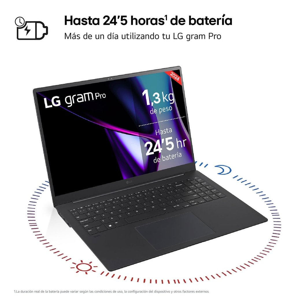 Portatil Lg 16zd90sp-A.Ax78b Ultra7 32gb 1tb Ssd