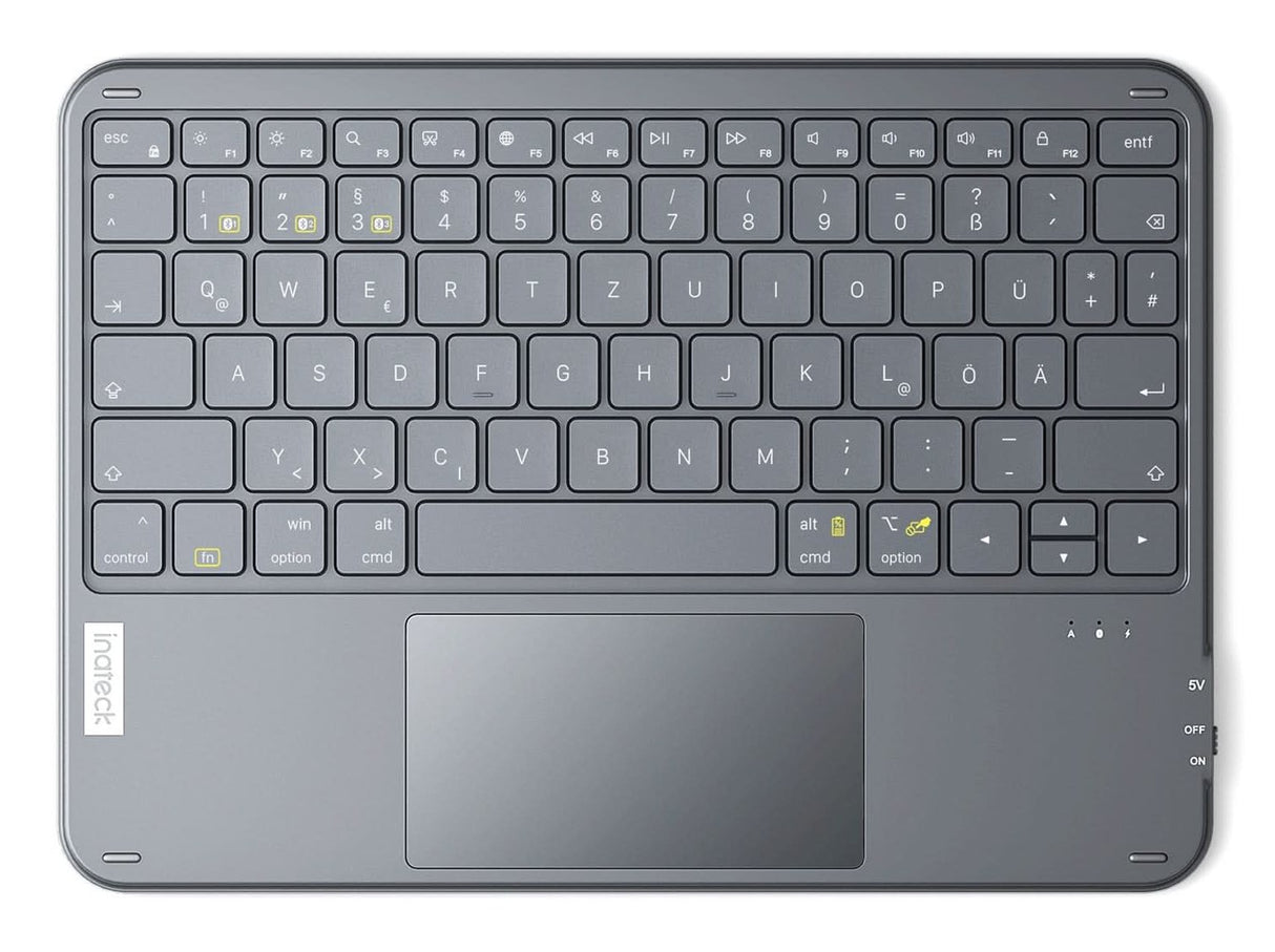 EAN 6976521111799 - Inateck KB01105_GRAY teclado para móvil QWERTZ Bluetooth Gris imagen 1
