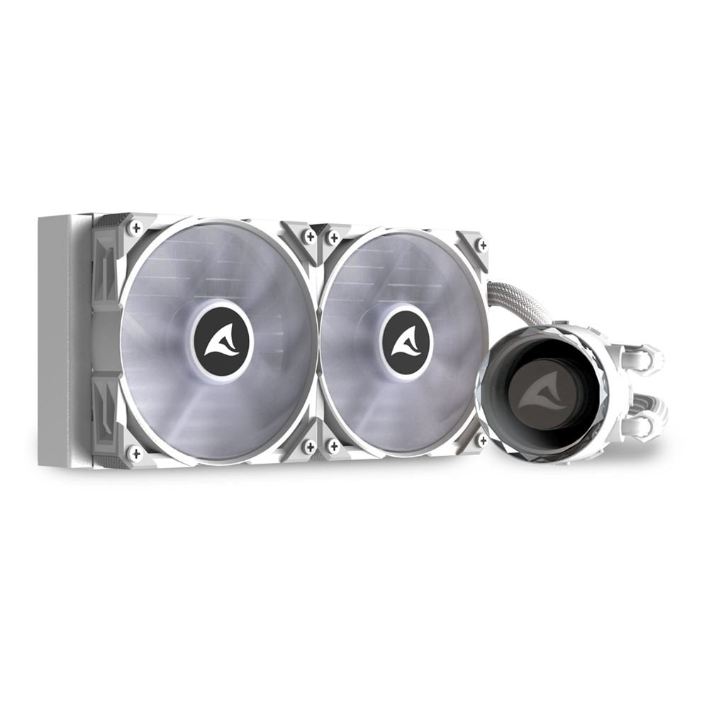 EAN 4044951038602 - Sharkoon S80 RGB Carcasa del ordenador, Procesador Sistema de refrigeración líquida todo en uno 12 cm Bla imagen 2