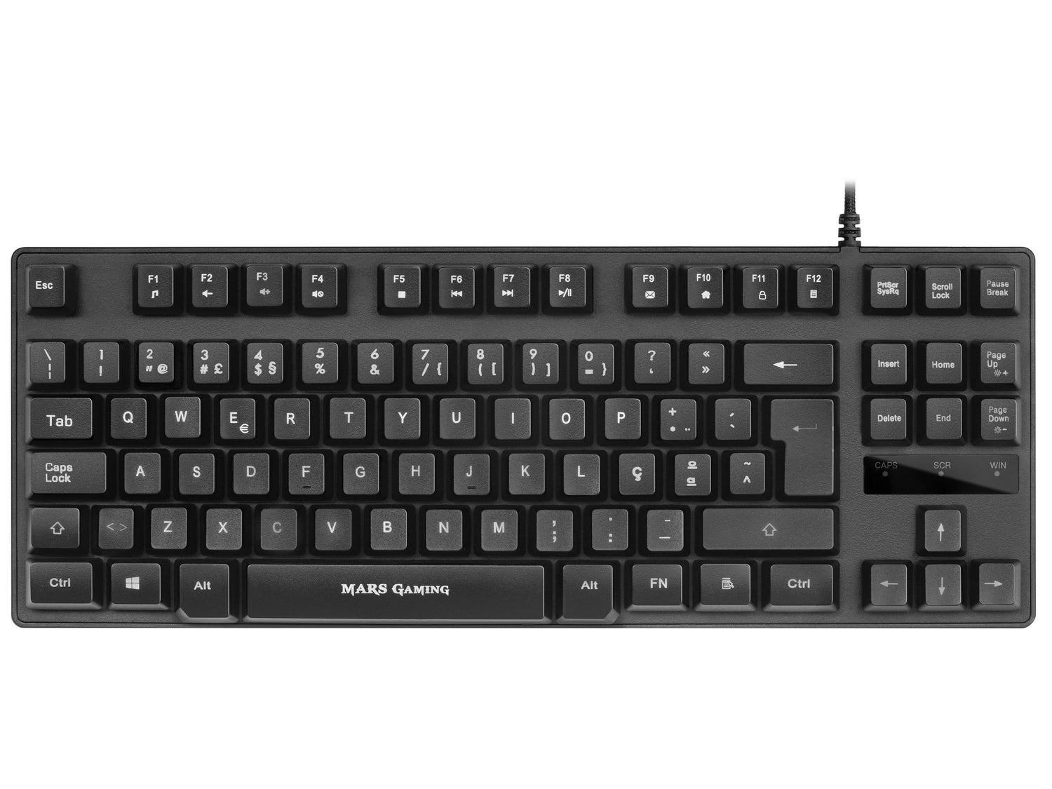 Teclado En Portugués Gaming Semimecánico Mars Gaming Mktklpt