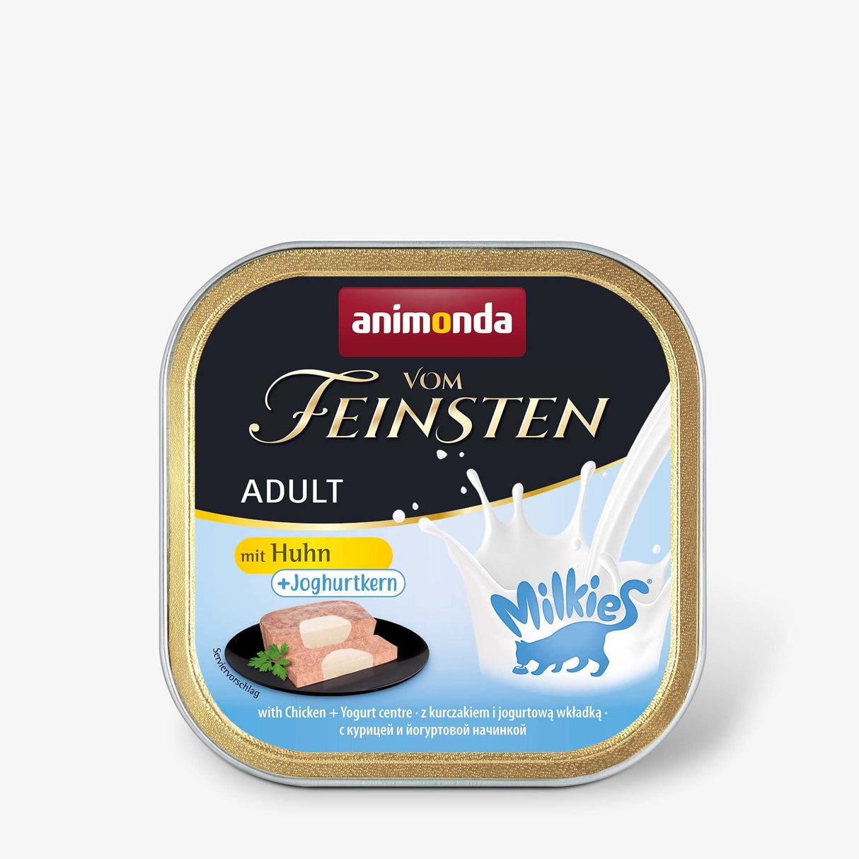 Comida Húmeda Para Gatos Animonda Vom Feinsten Adult Milkies Con Pollo Y Relleno De Yogur 100g